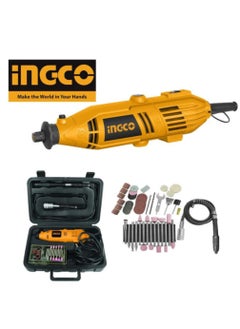 INGCO Mini Electric Drill With Accessory Set Yellow/Black  - Image 1
