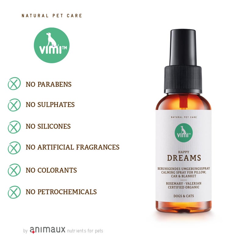 animaux vimi - Happy Dreams I Basket and Environment Spray for Dogs and Cats I Supports Calming and Well-Being with Rosemary and Valerian - Image 4