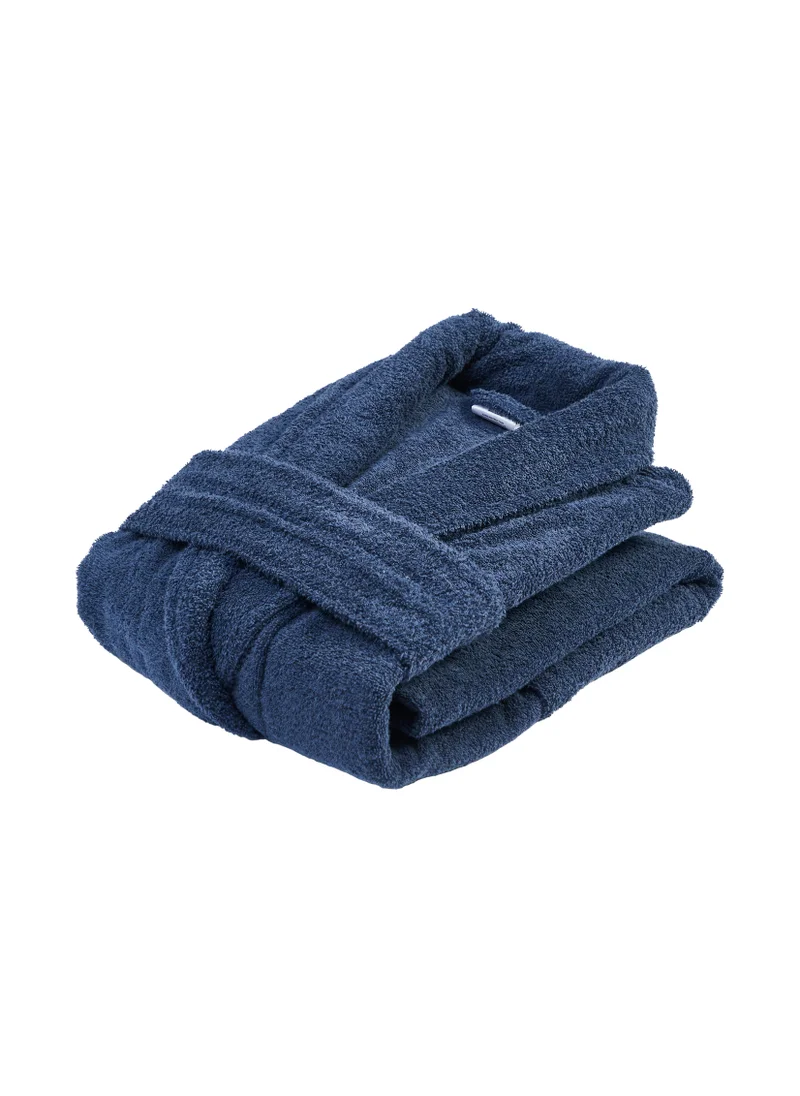 Donetella Unisex 100% Cotton Terry Bathrobe Large & Extra Large Size, 400 GSM, Luxurious & Absorbent, Ankle-Length with Shawl Collar & Pockets