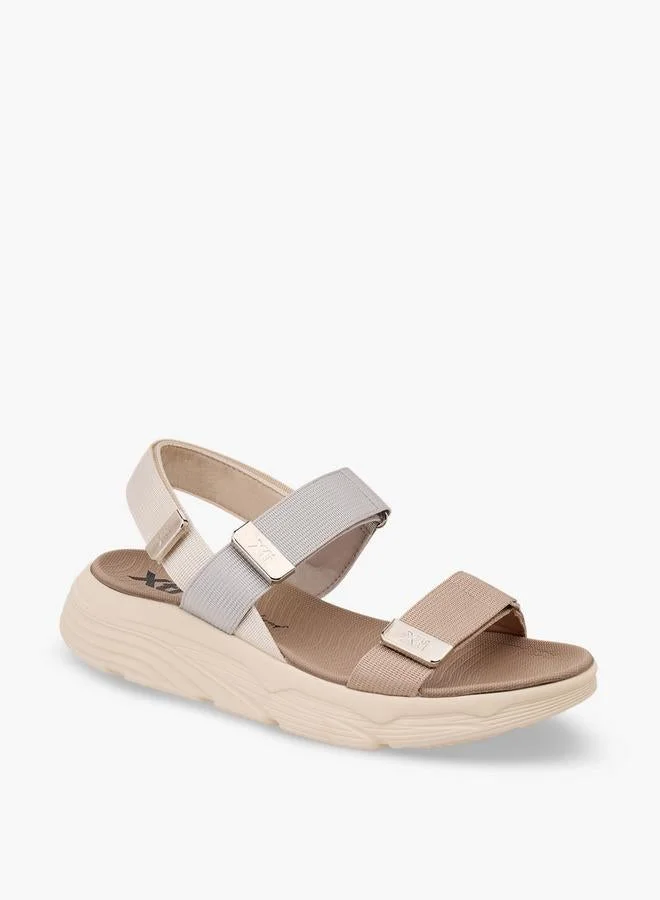 Xti BEIGE Women Hook & Loop Sandals for Women | Best Price UAE