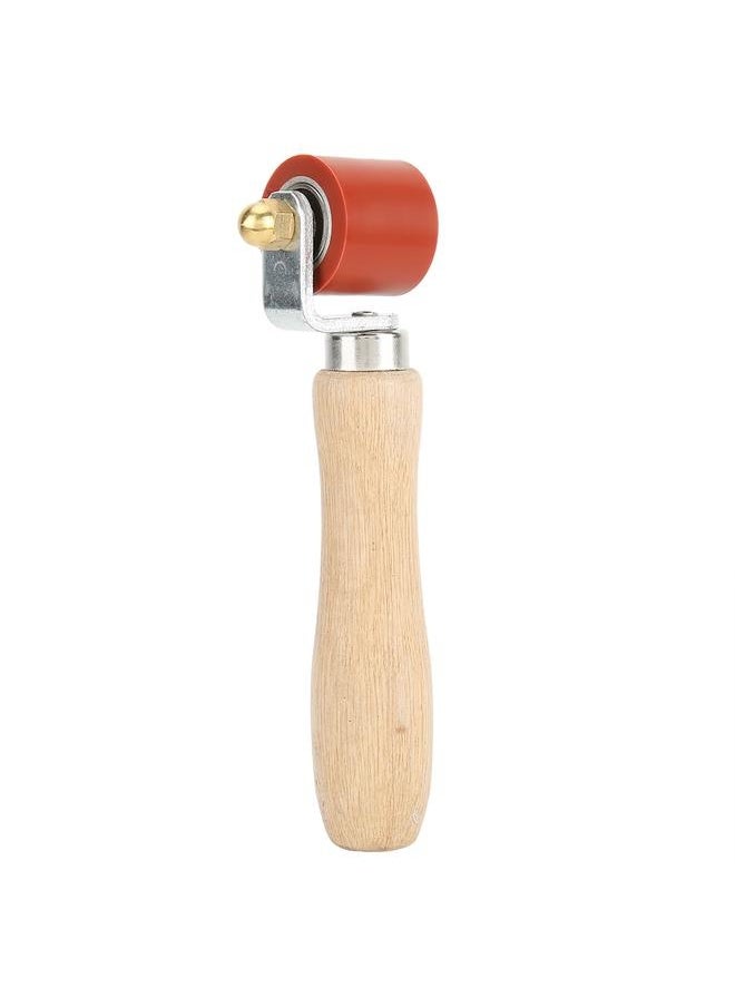 NIBEMINENT - 1.1in Silicone Hand Pressure Roller 2‑Way Bearing 260°C High Temperature Resistant Welding Tool(Red ) - Image 1