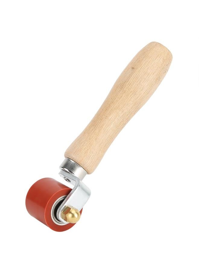 NIBEMINENT - 1.1in Silicone Hand Pressure Roller 2‑Way Bearing 260°C High Temperature Resistant Welding Tool(Red ) - Image 1