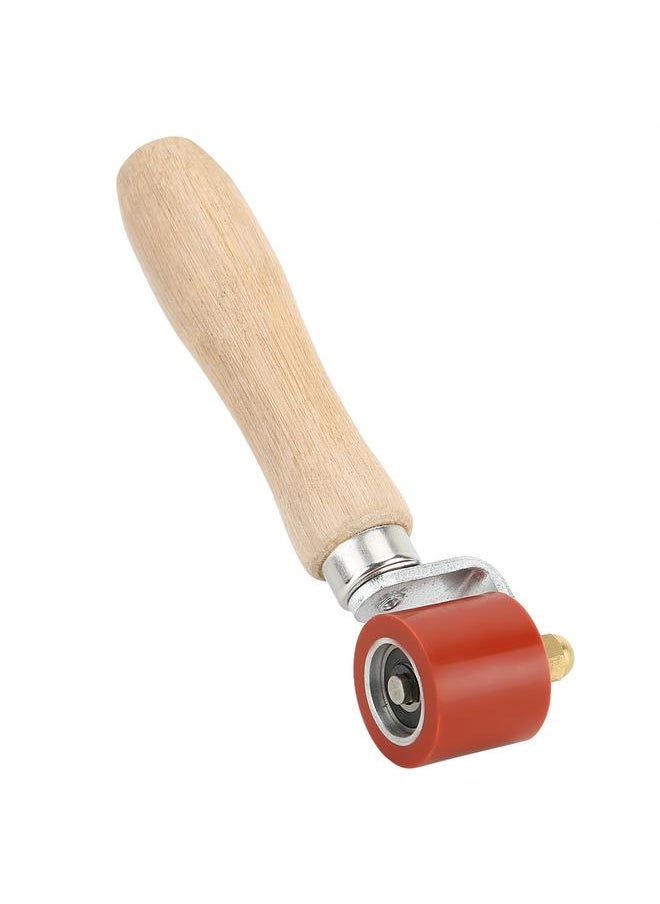 NIBEMINENT - 1.1in Silicone Hand Pressure Roller 2‑Way Bearing 260°C High Temperature Resistant Welding Tool(Red ) - Image 1
