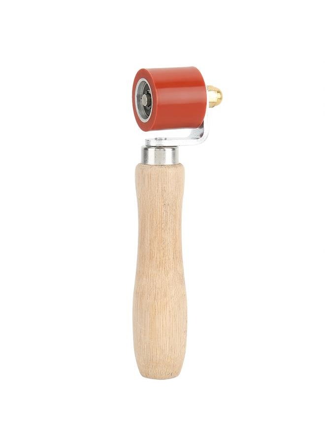 NIBEMINENT - 1.1in Silicone Hand Pressure Roller 2‑Way Bearing 260°C High Temperature Resistant Welding Tool(Red ) - Image 1