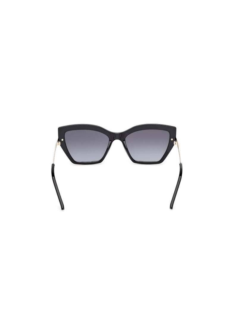 GUESS FULL RIM FEMALE RECTANGULAR BLACK INJECTED SUNGLASSES - Image 4