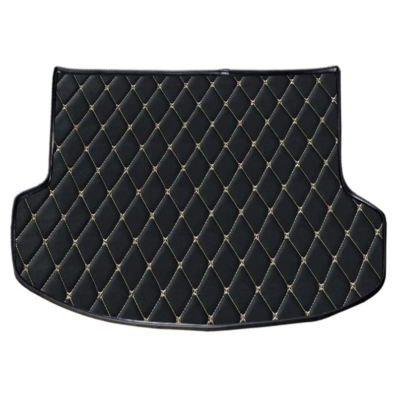 AutoZing® 7D Car Trunk/Boot/Dicky Mat Compatible for BMW 1 Series 118 PU Leatherette Anti Skid Layer Protection 100% Water Proof and Washable Color Black with Beige Thread - Image 2