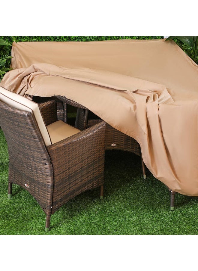 DANUBE HOME Dining Cover 160x160x85cm - Beige - Image 3