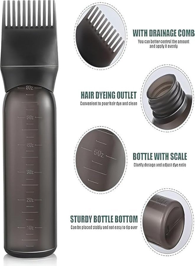 Onward 120ML Hair Dye Applicator Bottle with Brush - Plastic Hair Oil & Hair Coloring Tool for Salon & Home Use, Refillable Bottle for Hair Treatment & Coloring (PAck Of 2) - Image 3