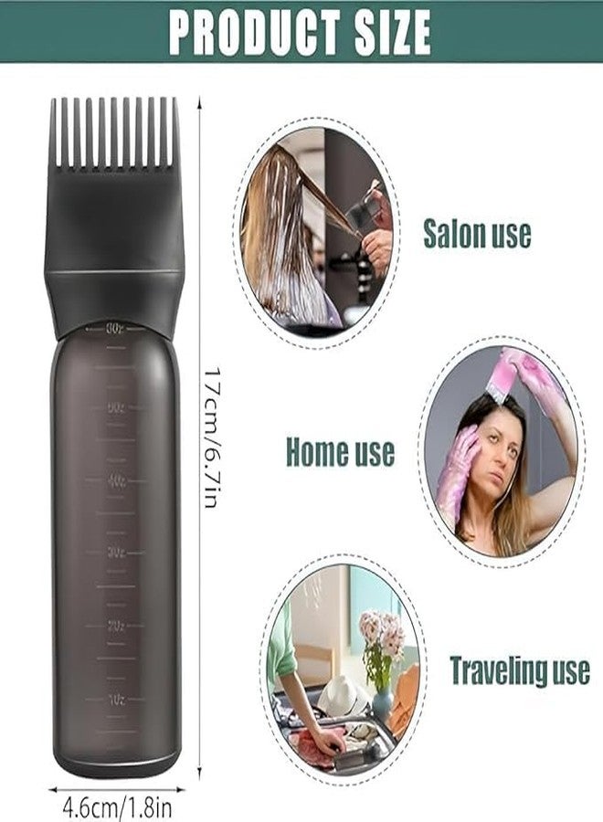 Onward 120ML Hair Dye Applicator Bottle with Brush - Plastic Hair Oil & Hair Coloring Tool for Salon & Home Use, Refillable Bottle for Hair Treatment & Coloring (PAck Of 2) - Image 4