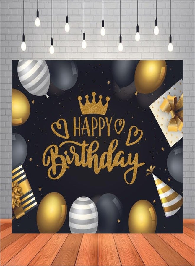 Party Baazaar Happy Birthday Backdrop Banner | Birthday Party Hanging Decoration Banner Supplies for Theme Party (Pack of 1, Multicolor, Size: 5X4 Feet) - Image 1