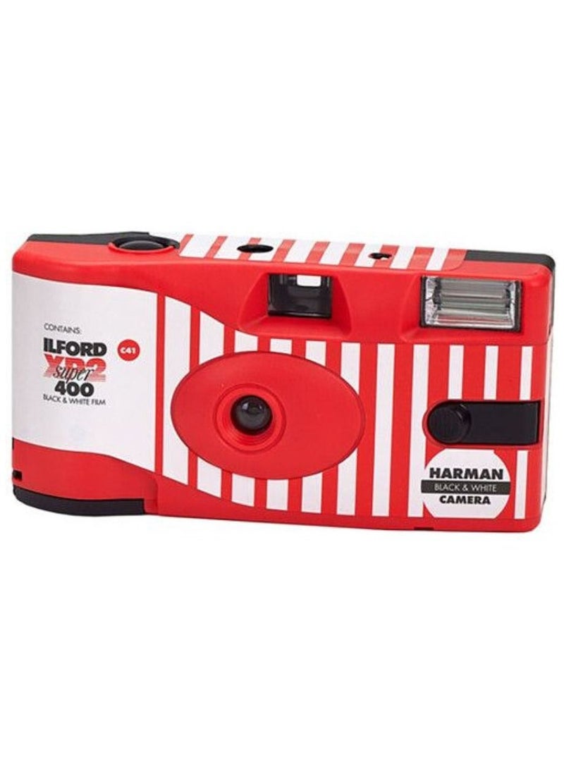 HARMAN Black & White Disposable Flash Camera Xp2 Super 400 27 Exp. - Image 2