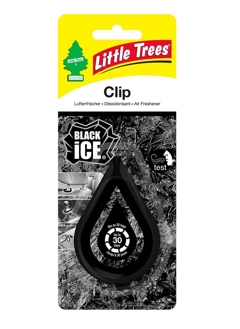LITTLE TREES - Little Trees Clip Black Ice Air Freshener - Image 1