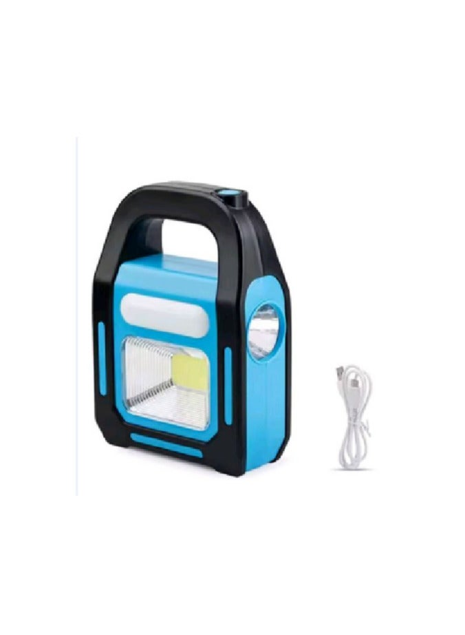 hurry bolt Emergency flash light with 3 different lighting modes, solar and electric powered - multi-function searchlight 