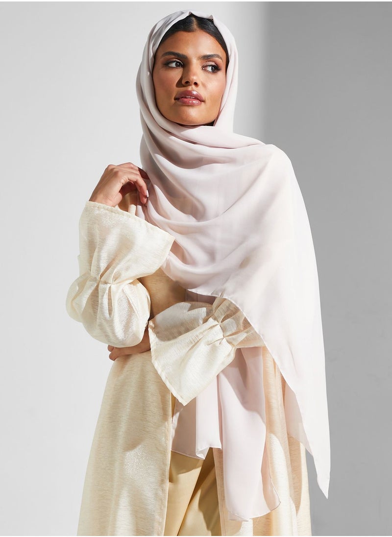 hayas closet - Rushed Sleeve Open Abaya - Image 1