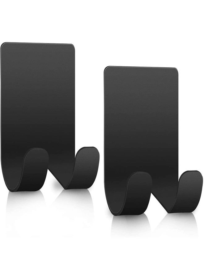 Viniso 2PCS Razor Holder Shaver Hook Hanger Stand for Shower, Shaving Stands Heavy Duty Self Adhesive Hooks Utility Storage Hook Razor Bathroom Kitchen Organizer for Plug Robe Towel Loofah Bathrobe - Image 1