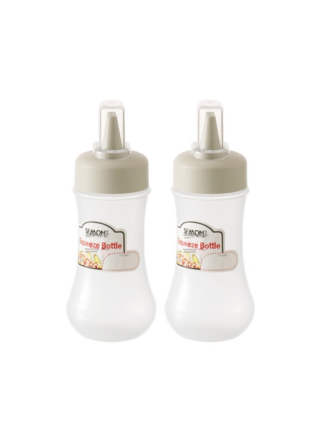 All-round Quanshi زجاجة عصر 2 حزمة، مطبخ طماطم سلطة 5-حفرة زجاجة عصر، زجاجة صلصة، زجاجة بهارات، موزع زيت، 350 مل - Image 4