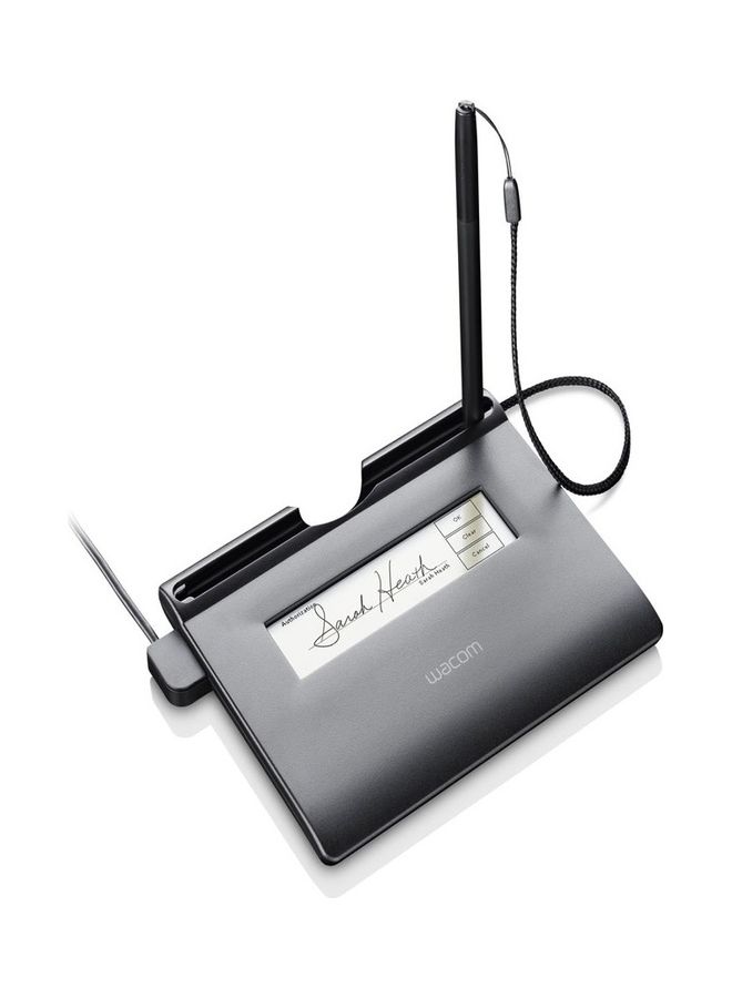 Wacom STU-300B 4-Inch Monochrome LCD Signature Pad With A Battery-Free Stylus Black - Image 4