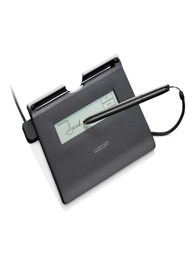 Wacom STU-300B 4-Inch Monochrome LCD Signature Pad With A Battery-Free Stylus Black - Image 5