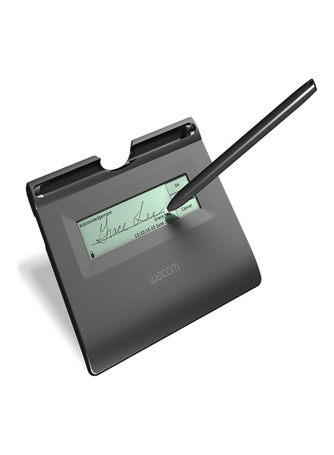 Wacom STU-300B 4-Inch Monochrome LCD Signature Pad With A Battery-Free Stylus Black - Image 2