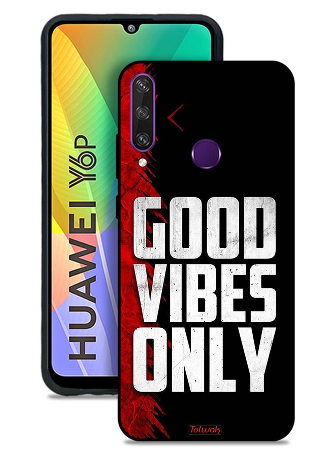 Tolwak Huawei Y6p Protective Case Cover Good Vibes Only - Image 1