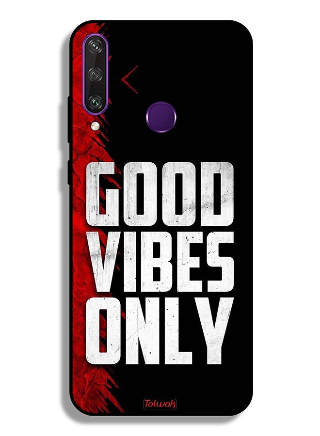 Tolwak Huawei Y6p Protective Case Cover Good Vibes Only - Image 2