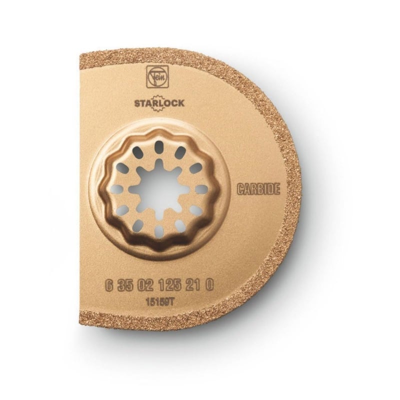Fein Starlock Carbide Segmented Saw Blade Precise Tile Grout Removal Plaster Cutting and Porous Concrete Work Extra Thin Version 21516 Diameter 364 Kerf 5Pack 63502125230 - Image 2