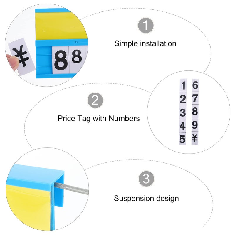 4 Pack Reusable Dry Erase Hanging Price Tags For Fruits Vegetables Supermarket Display - Image 5