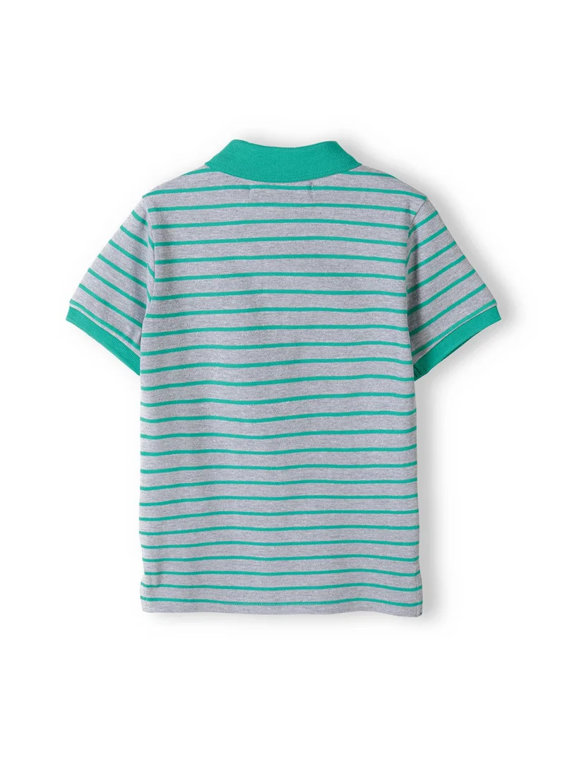 MINOTI Boys' Short Sleeve Polo Shirt with Button Placket