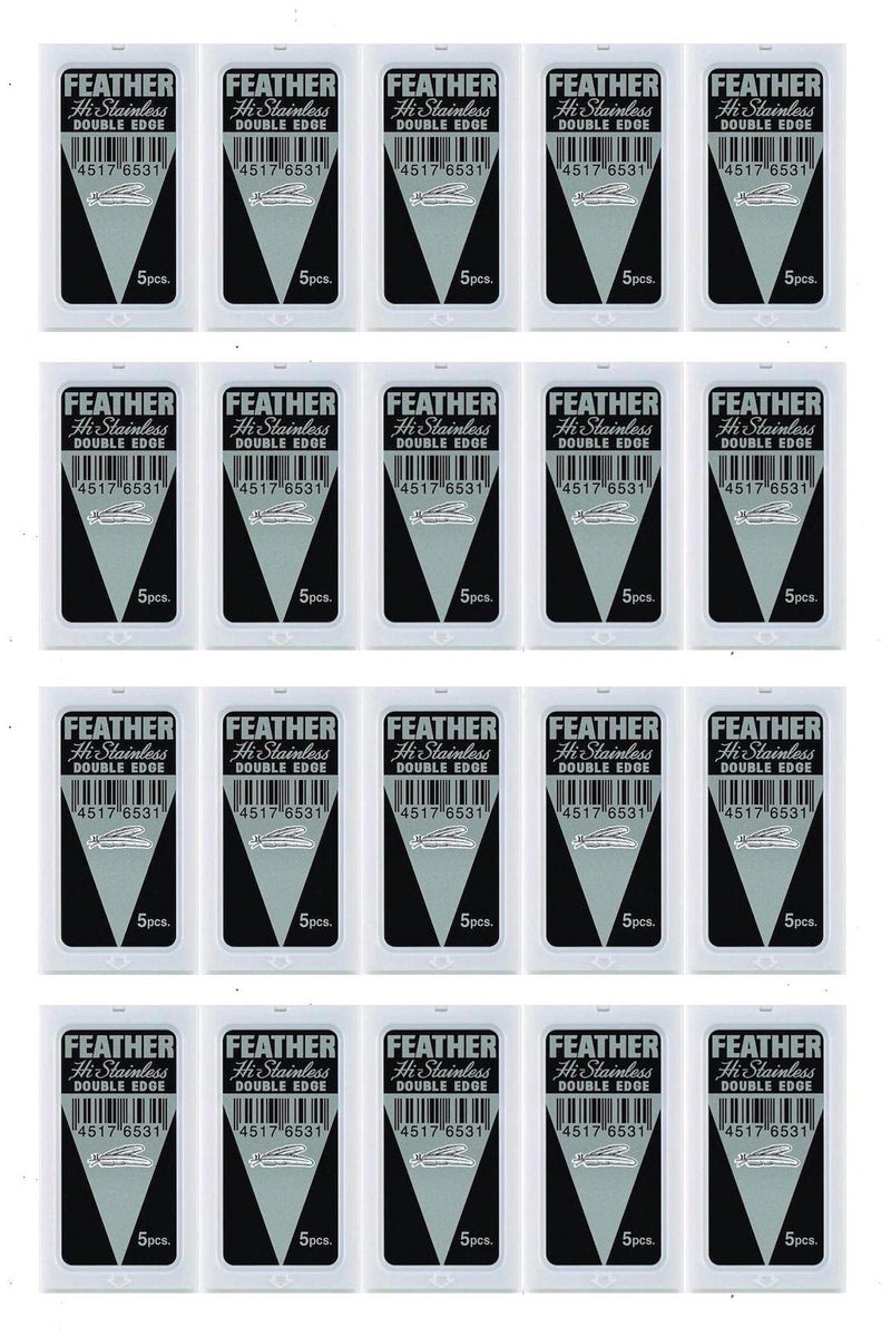 Feather Double Edge Safety Razor Blades 100 Count - Image 5