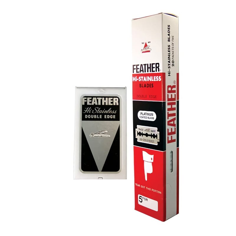 Feather Double Edge Safety Razor Blades 100 Count - Image 2