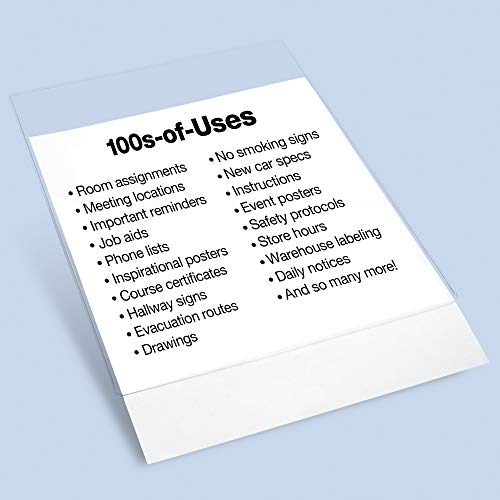 Trainers Warehouse Set of 25 DocU-Sleeves 8.5x11 ++P L U S++ backings to Hang & Display | Perfect Clear Plastic Document Protector & Certificate Frame - Not Too Flimsy & Not Too Rigid - Image 5