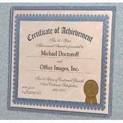 Trainers Warehouse Set of 25 DocU-Sleeves 8.5x11 ++P L U S++ backings to Hang & Display | Perfect Clear Plastic Document Protector & Certificate Frame - Not Too Flimsy & Not Too Rigid - Image 4