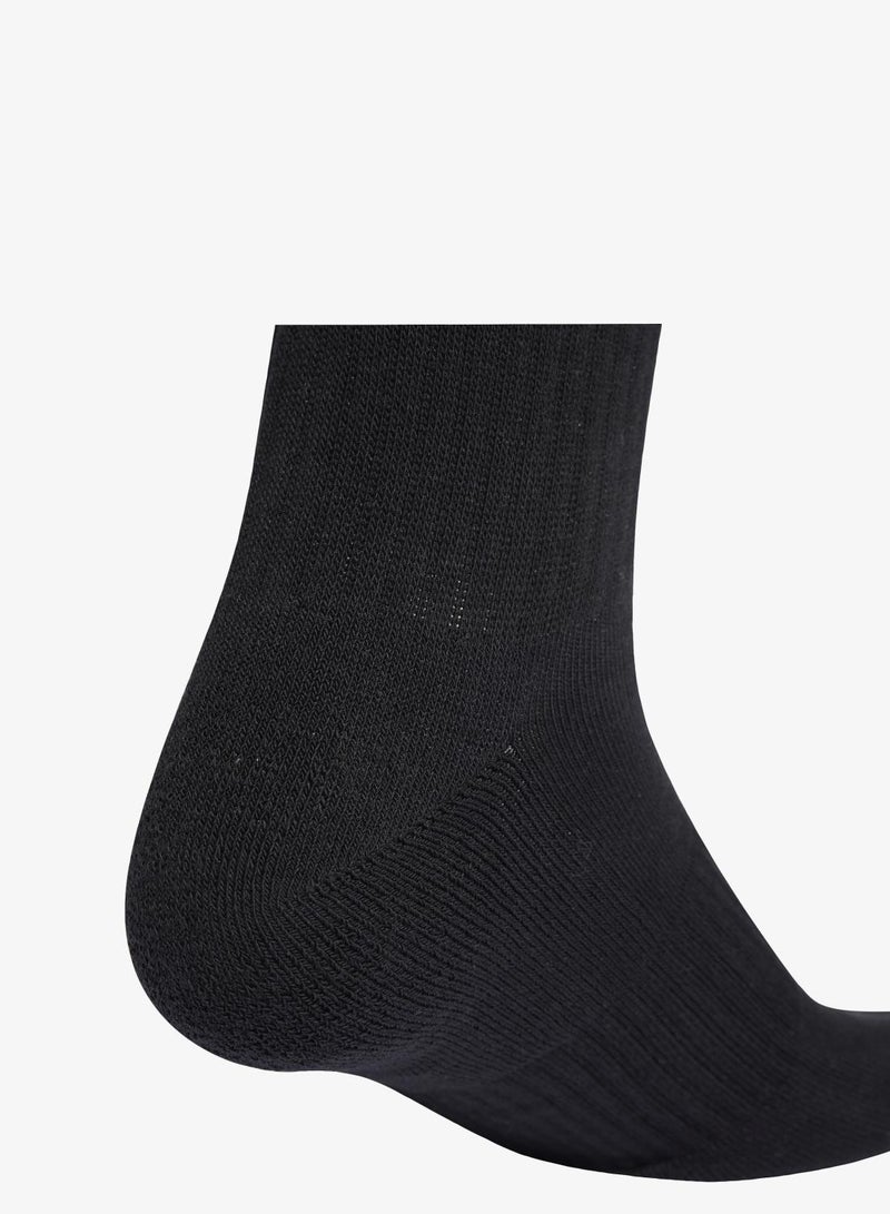 اديداس مجموعة بثلاثة أزواج من جوارب 3-STRIPES CUSHIONED SPORTSWEAR CREW - Image 4