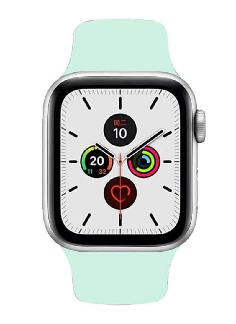 VITION - Sports Band for Apple Watch 41mm 40mm 38mm Soft Silicone Replacement Wrist Strap Compatible with iWatch Apple Watch Series 7/SE/6/5/4/3/2/1 Beryl - Image 1