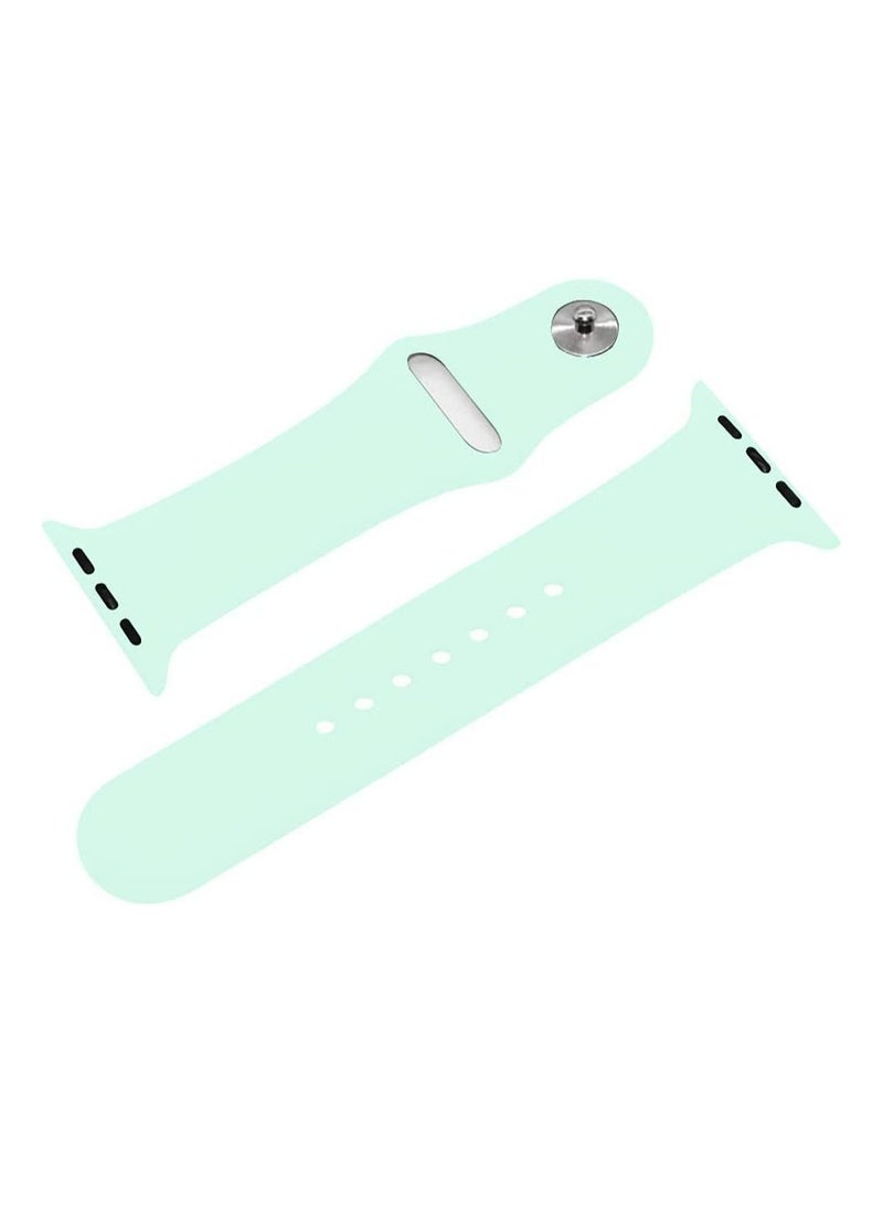 VITION - Sports Band for Apple Watch 41mm 40mm 38mm Soft Silicone Replacement Wrist Strap Compatible with iWatch Apple Watch Series 7/SE/6/5/4/3/2/1 Beryl - Image 1