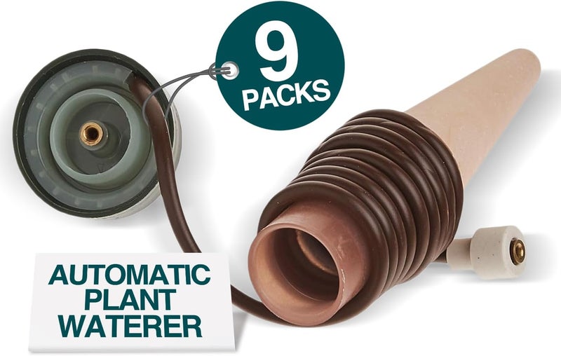 Blumat Classic Self-Watering Stakes - Automatic Drip Irrigation System for Indoor Plant Watering & Outdoor - Water Drip Solution for Potted Plants - Slow Release Stakes, 9 Pack, wo Adapter - Image 2