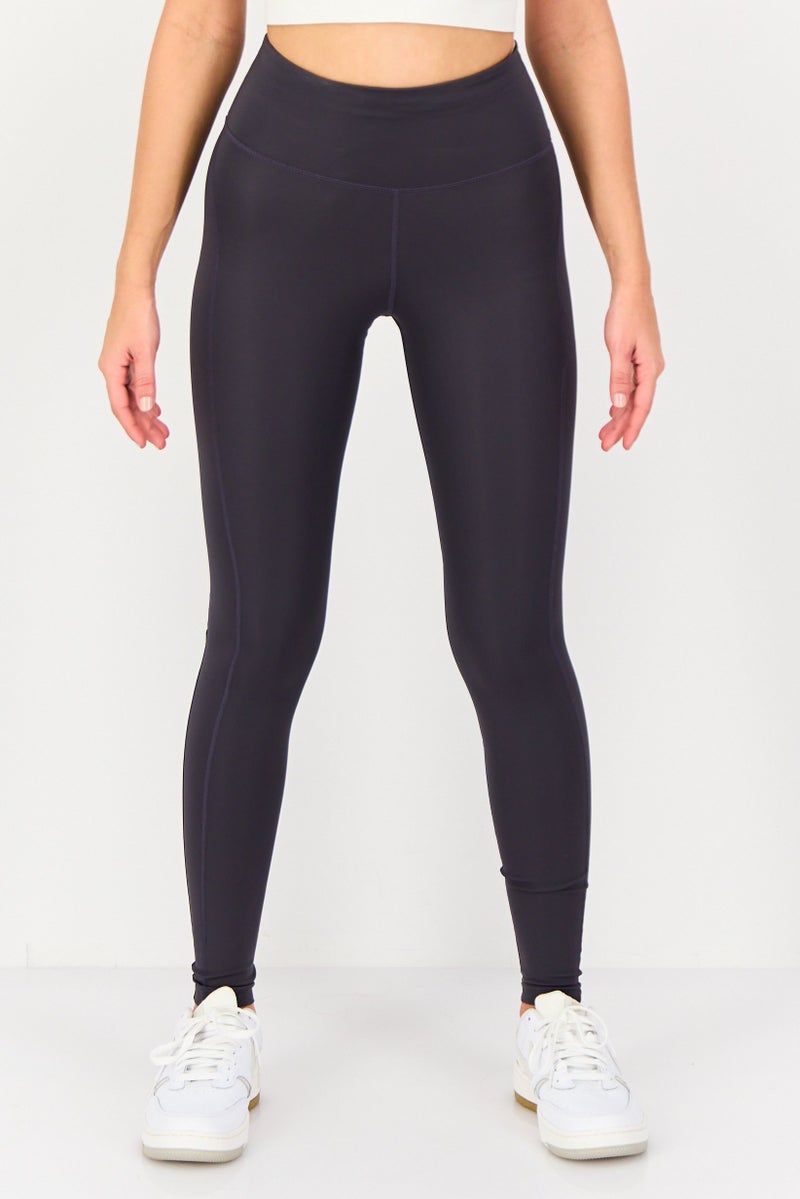 Nike Women Tight Fit Running Tights, Dark Purple - Image 1