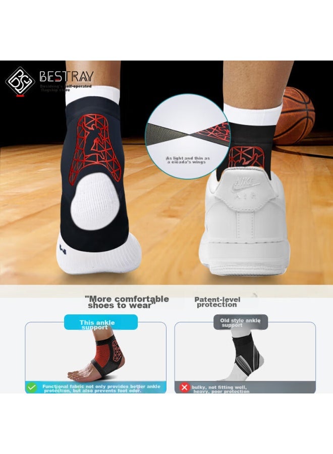 Bestray Baisirei Ankle Brace, Sports Anti-sprain, Post-injury Stabilizer, Wrist Bandage, Basketball, Football, Running, Sprain Protection Gear - Image 2