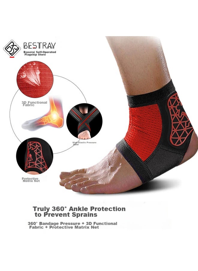 Bestray Baisirei Ankle Brace, Sports Anti-sprain, Post-injury Stabilizer, Wrist Bandage, Basketball, Football, Running, Sprain Protection Gear - Image 1