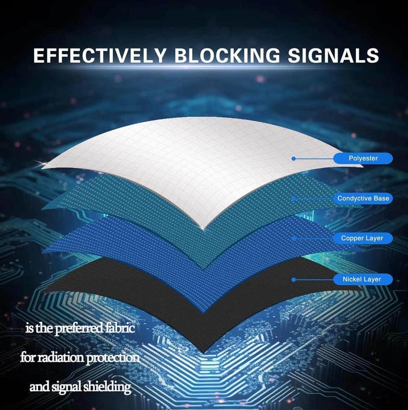 EMF Fabric Soft EMF Protection Faraday Fabric 5G/EMP Shield for Home Shields RFID, Bluetooth, WiFi, GPS Premium Soft Material Easy Cut DIY,gold-5x1.1m - Image 2