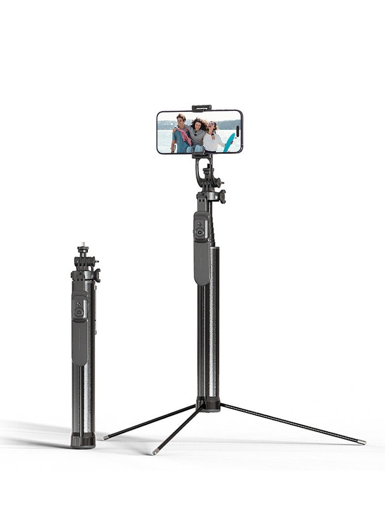 74.33”(1.88M)Balanced and stable shooting multifunctional expansion of the metal tripod selfie stick  - Image 1