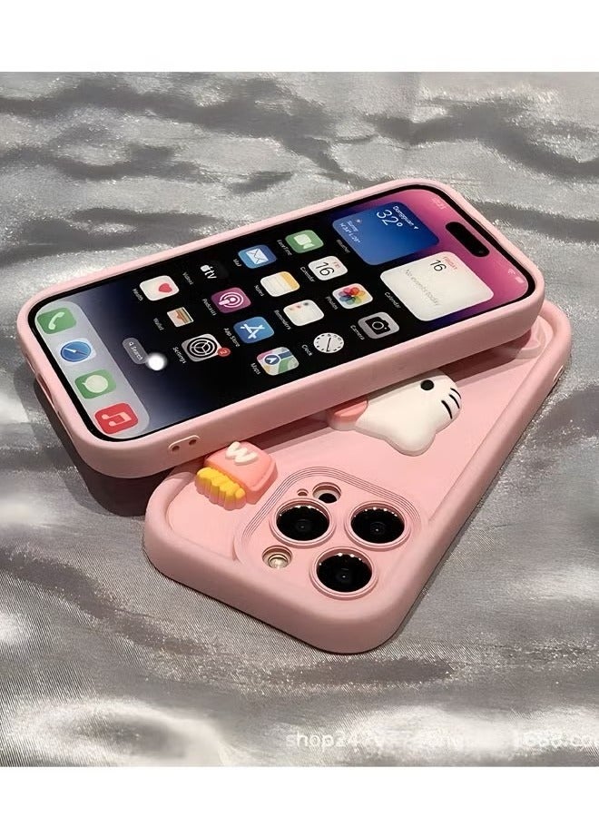 حامي فون 16 برو ماكس ، مرحبا كيتي الكرتون حامي - Image 3