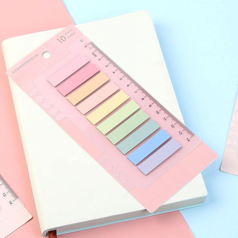 كلاراكو ملاحظات لاصقة، علامات فهرسة، علامات صفحات للمكتب، المدرسة، المنزل، تصنيف الملفات، ألوان كاملة - Image 5