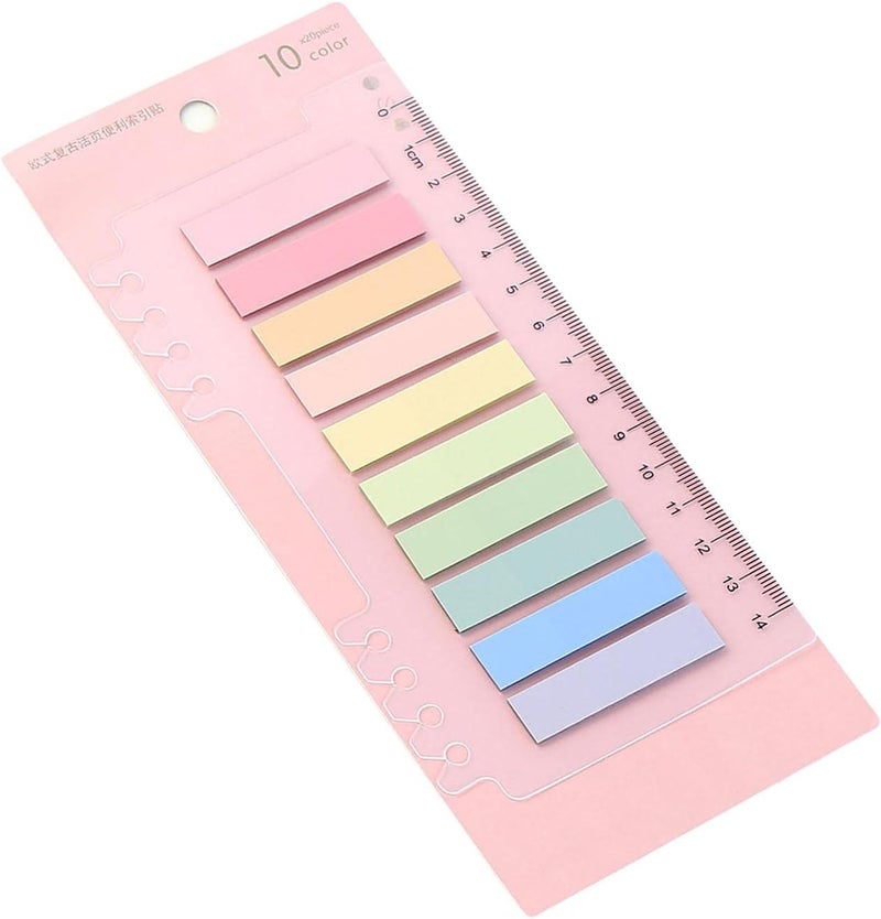 كلاراكو ملاحظات لاصقة، علامات فهرسة، علامات صفحات للمكتب، المدرسة، المنزل، تصنيف الملفات، ألوان كاملة - Image 1