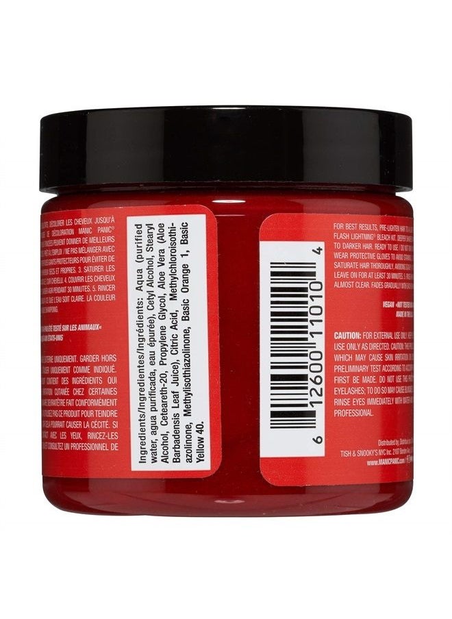 Manic Panic - Wildfire Red Hair Dye – Classic High Voltage - Semi Permanent Hair Color - Reddish Orange Shade - Glows in Blacklight - For Dark & Light Hair – Vegan, PPD & Ammonia Free - Hair Coloring - Image 1