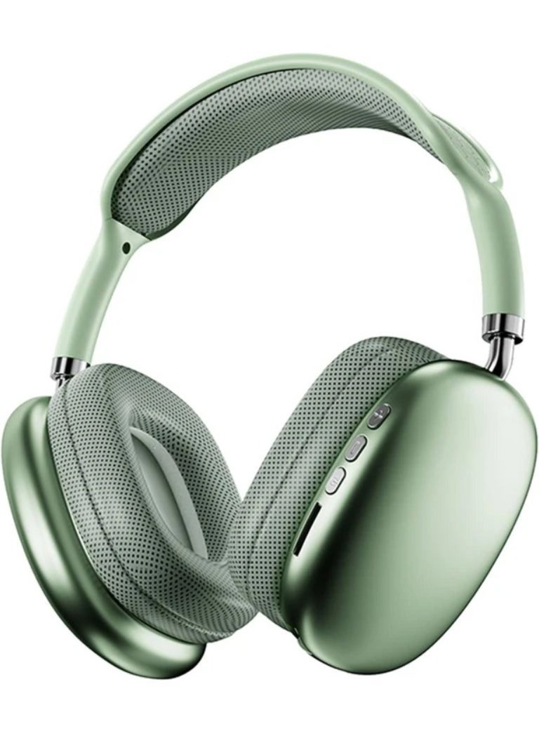 Festive Gallery - P9 Immersive Active Noise Cancelling Over-Ear Headphones, Epitome of Cutting-Edge Design and Premium Sound Quality. Elevate Your Listening Experience, Fusion of Style and Comfort (Green) - Image 1