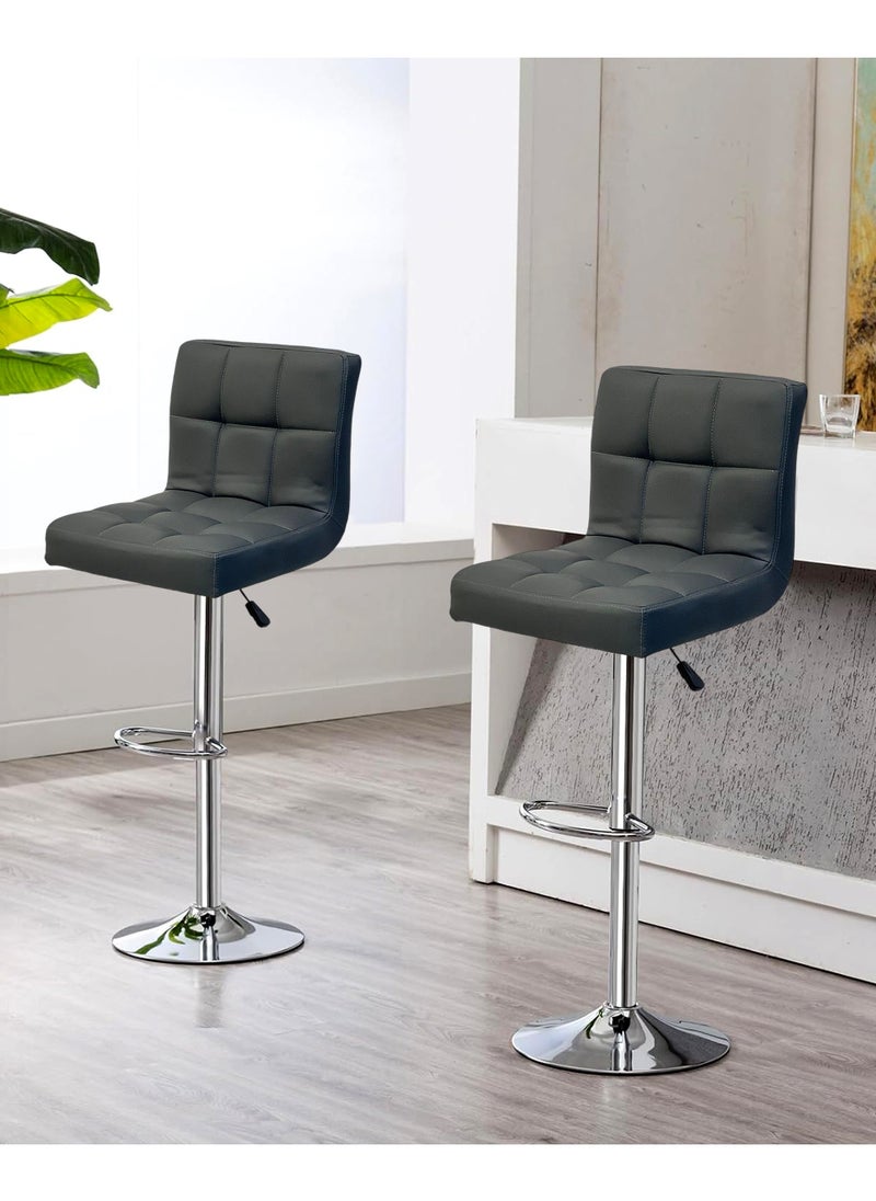 Living SET OF 2 Modern Adjustable Counter Height Barstools  - Image 4