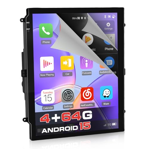 Roinvou [8 Core 4+64G] Double Din Car Radio 9.7" 1280 * 720 Touch Screen Car Stereo Head Unit Wireless CarPlay Android Auto DSP 5GHz WiFi Bluetooth 5.0 32EQ GPS Navigation FM RDS SWC + Backup Cam - Image 1