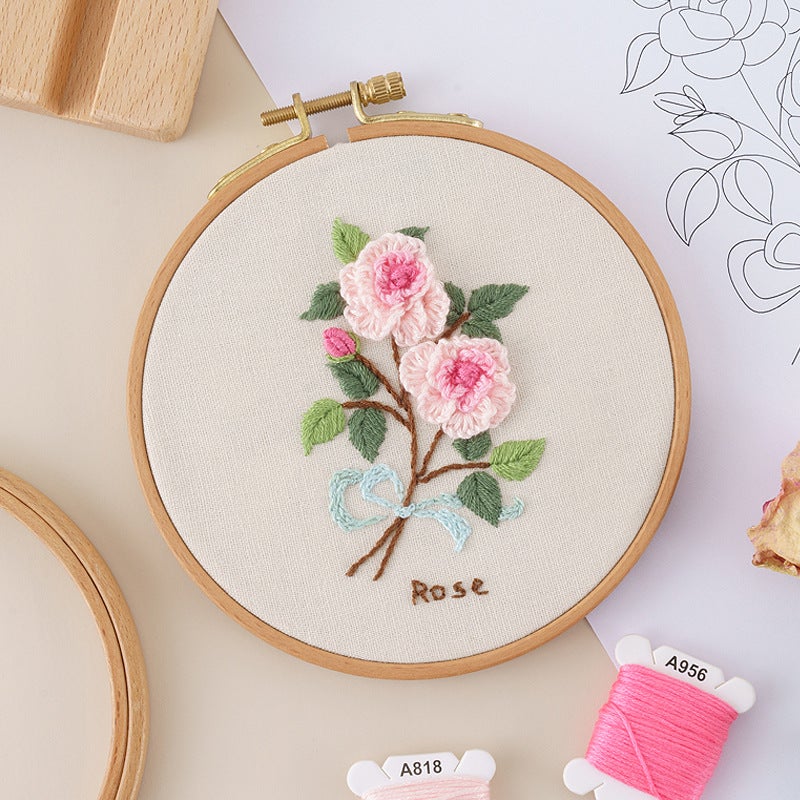 Embroidery Handmade Diy Material Bag Beginners Self-Embroidery Making Small Embroidery For Boyfriend Clothes Su Embroidery Fabric Gift - Image 1
