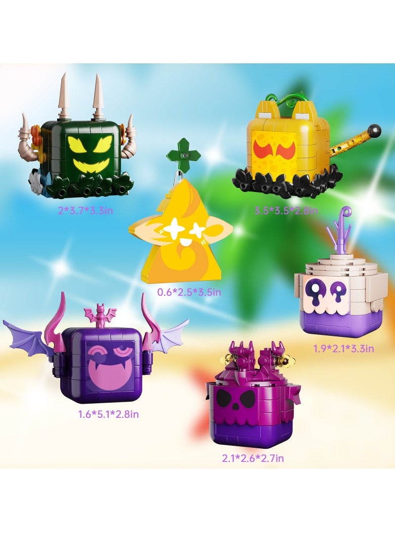 General Roblox Blox Fruit Toys Building Blocks Set 494Pcs Ideas Toys Gift For Fans Girls And Boys Adult And Kids  - Image 3